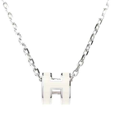 hermes pop h erca white pendant|Hermes pop h mini pendant.